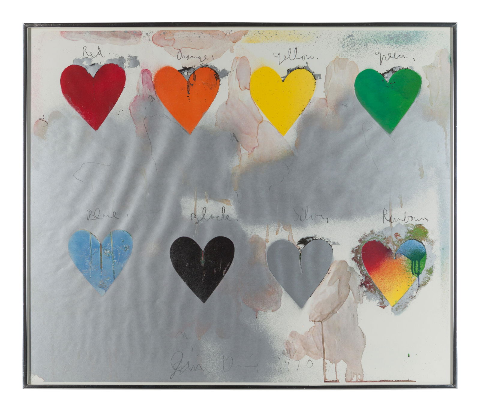 Jim Dine (American, b. 1935) Eight Hearts, 1970 (1 of 3)
