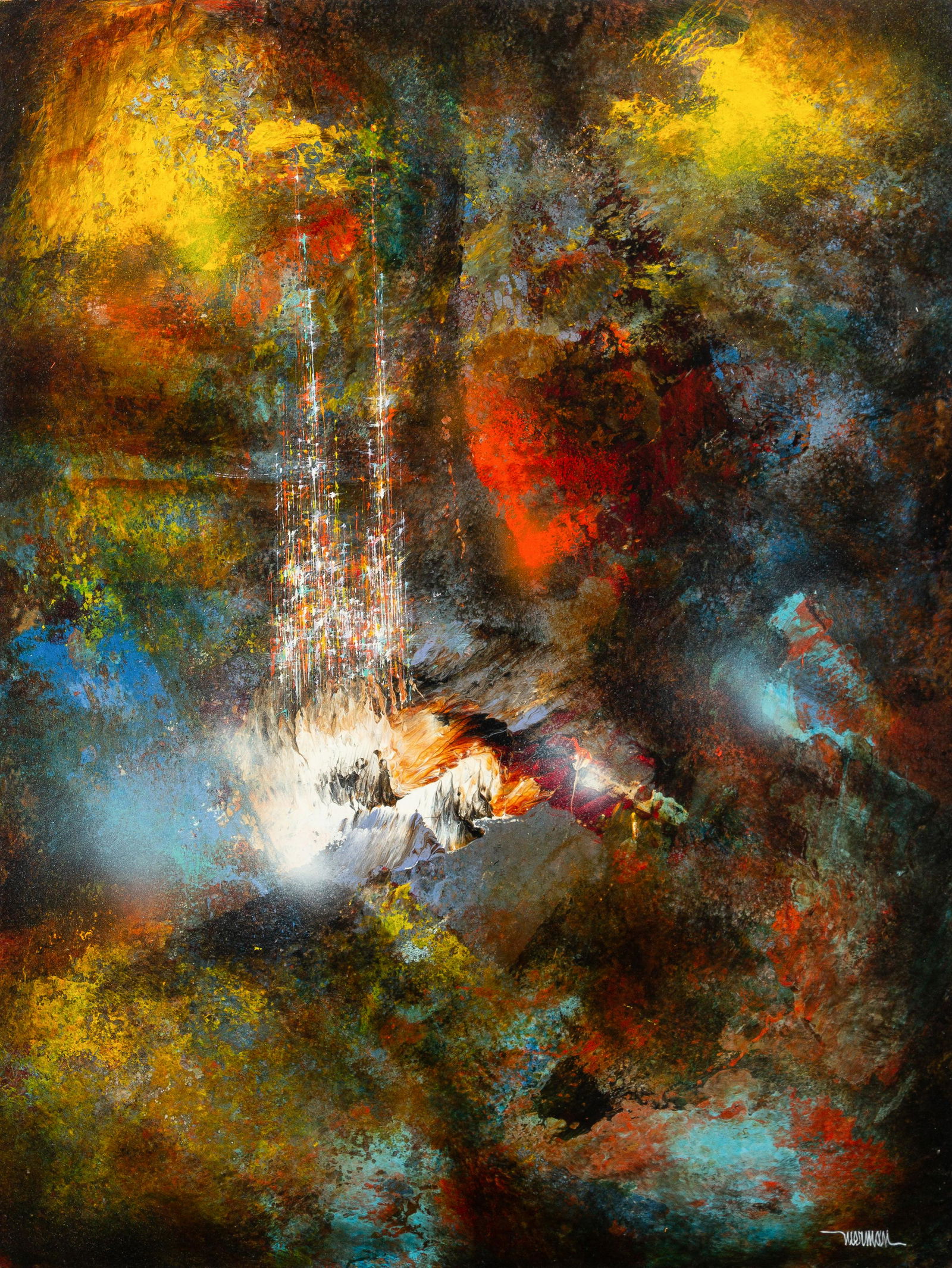 Leonardo Nierman (Mexican, b. 1932) The Castle (1 of 2)