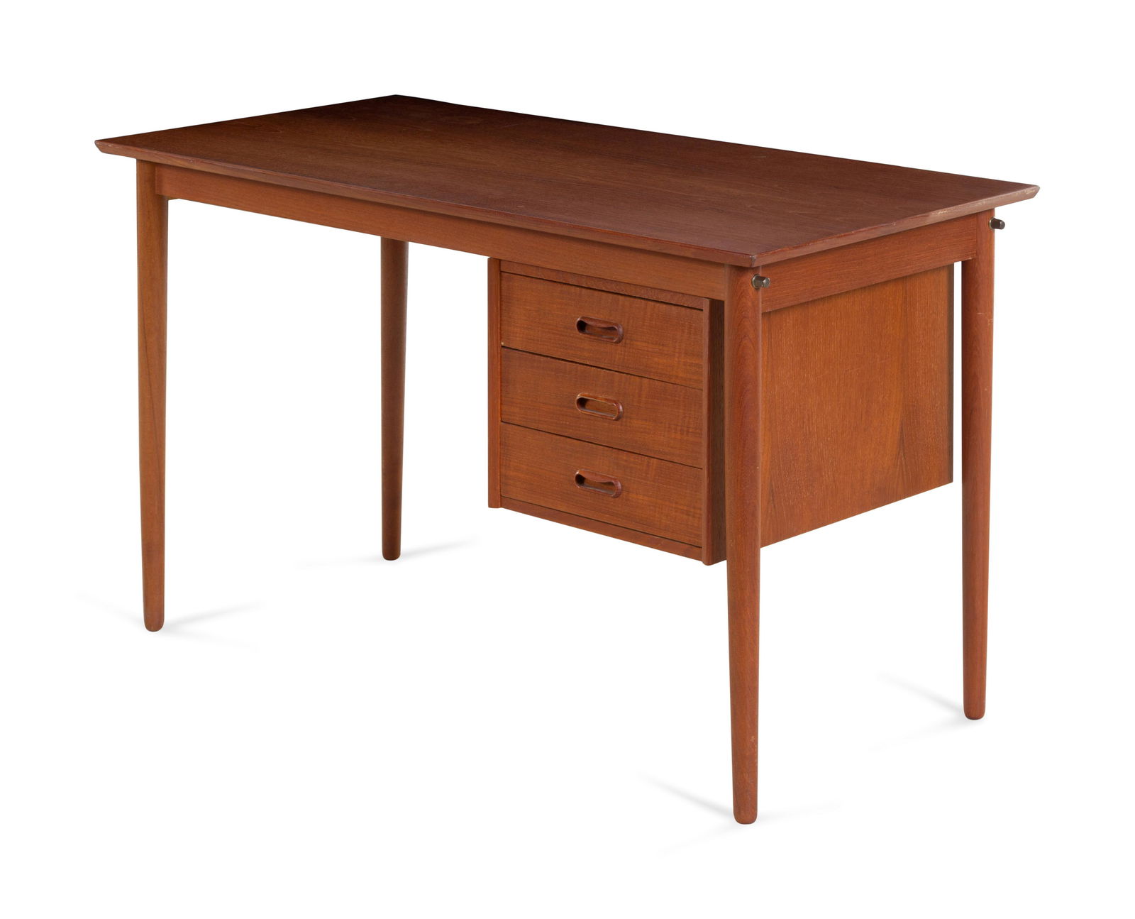 Arne Vodder (Danish, 1926-2009) Desk: Arne Vodder (Danish, 1926-2009) Desk teak unmarked H 28 x W 47 x 23 3/4 inches From the Private Collection of Zack Fiore, Prescott, Arizona