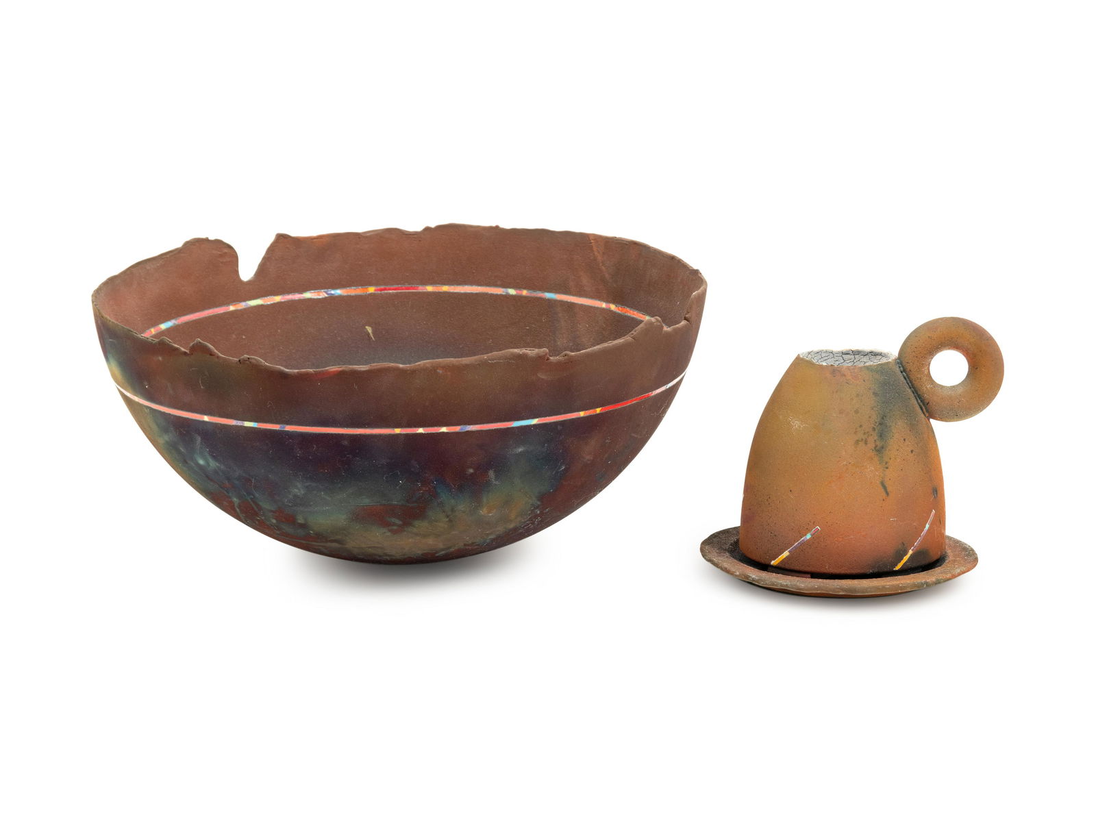 Karl Borgeson (American, b. 1940) Large Bowl with (1 of 2)