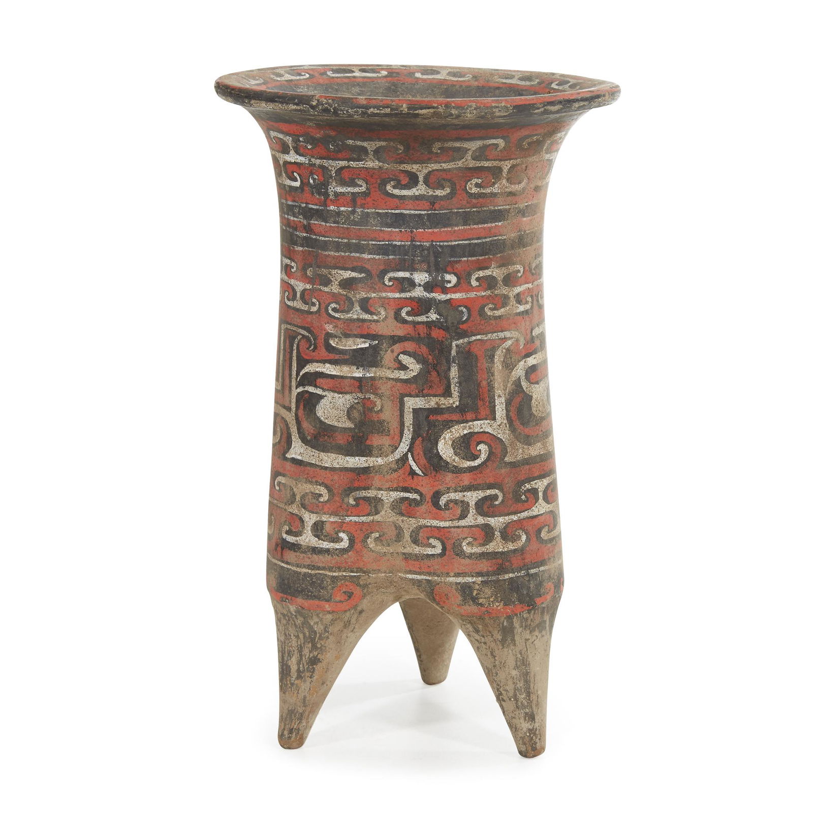 A Chinese painted pottery tripod vessel, probably (1 of 1)