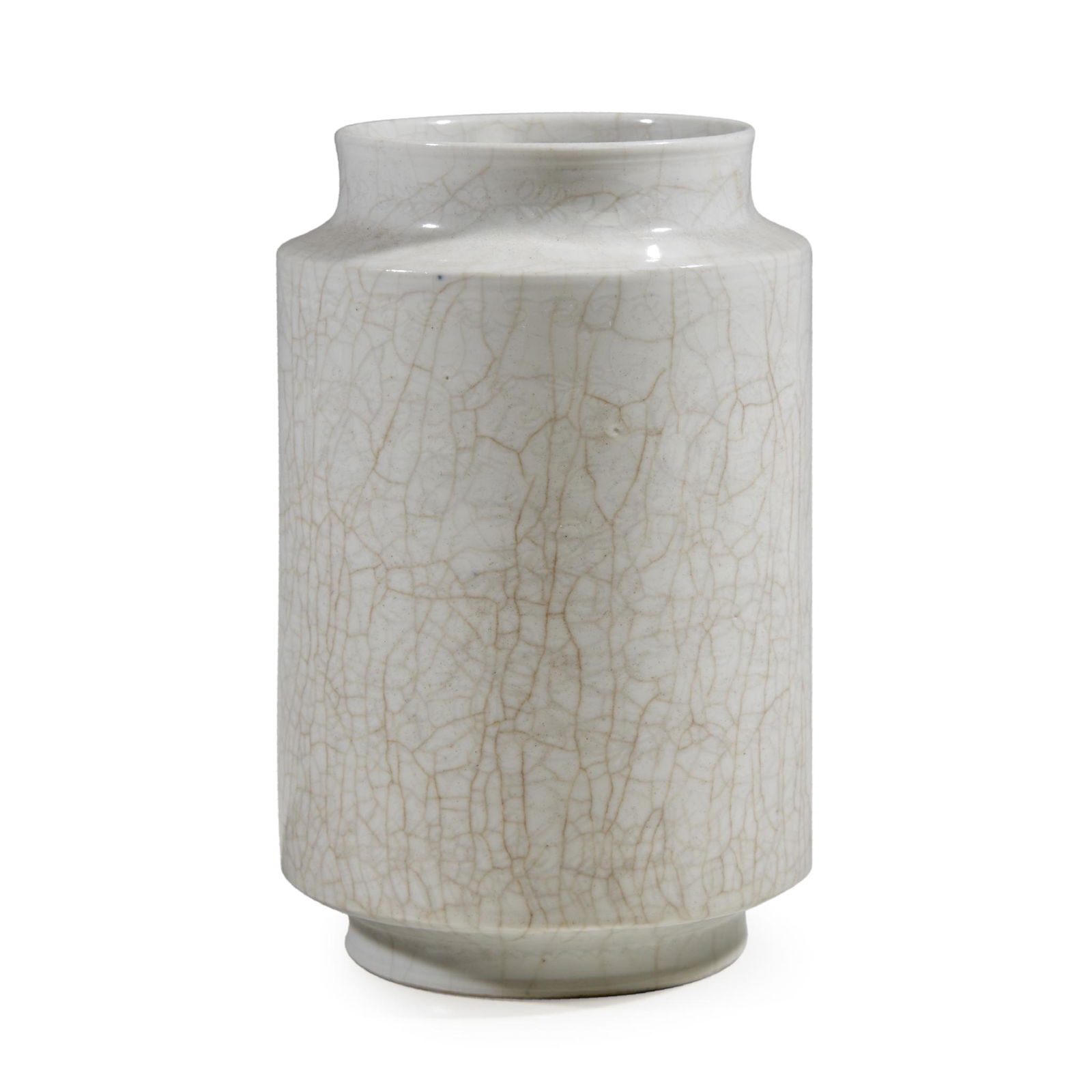 A Chinese "soft paste" porcelain cylindrical vase, (1 of 1)