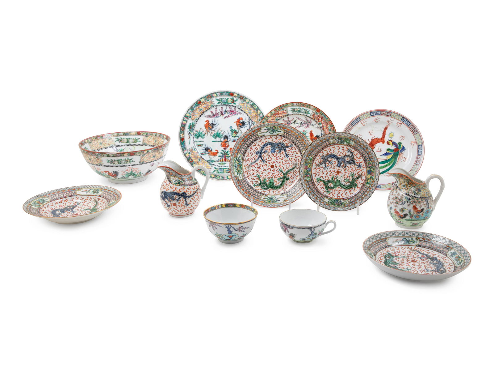 A Partial Chinese Export Famille Rose Porcelain Dining (1 of 5)