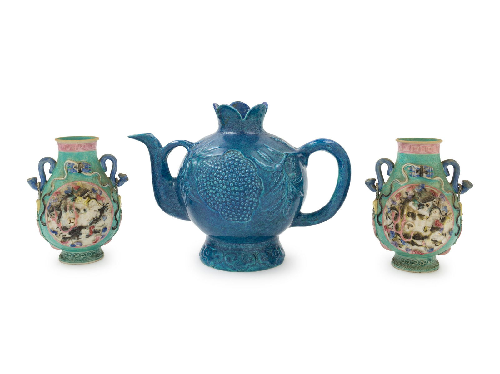 Three Chinese Porcelain Articles Height of tallest 6 (1 of 1)