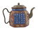 A Chinese Painted Yixing Pottery Covered Teapot Height - 2