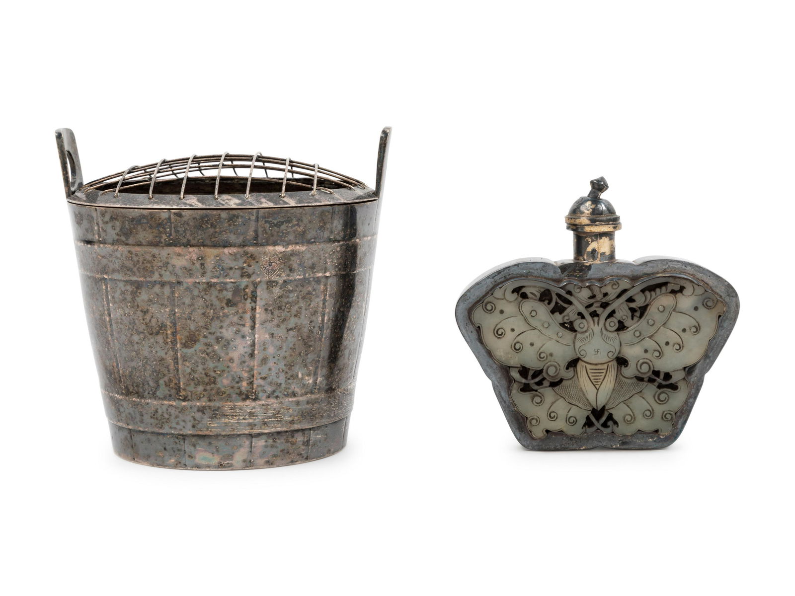 Two Chinese Silver Articles Height of largest 4 in., 10 (1 of 2)