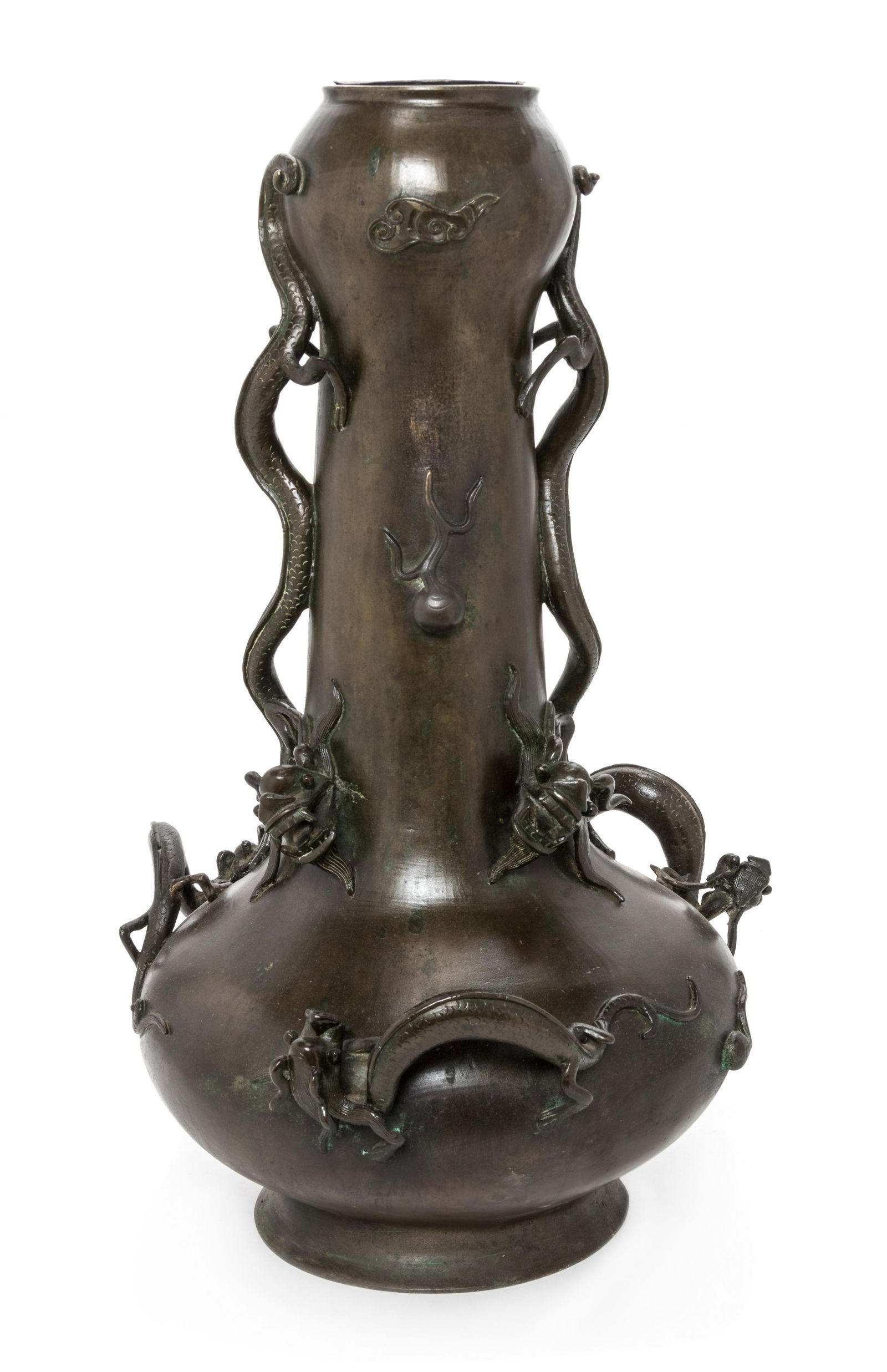 A Large Chinese Bronze Vase Height 21 1/2 in., 54.6 cm. (1 of 4)