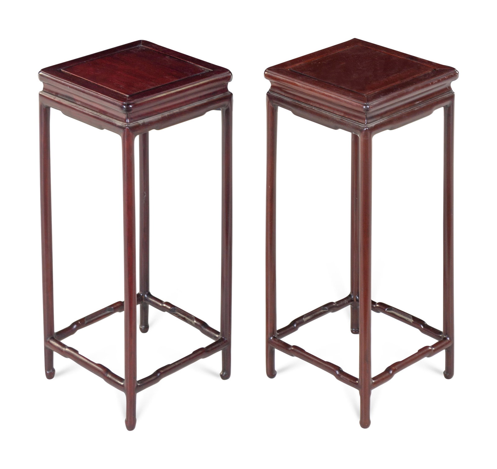 A Pair of Chinese Hardwood Rectangular Stands Height 21 (1 of 1)