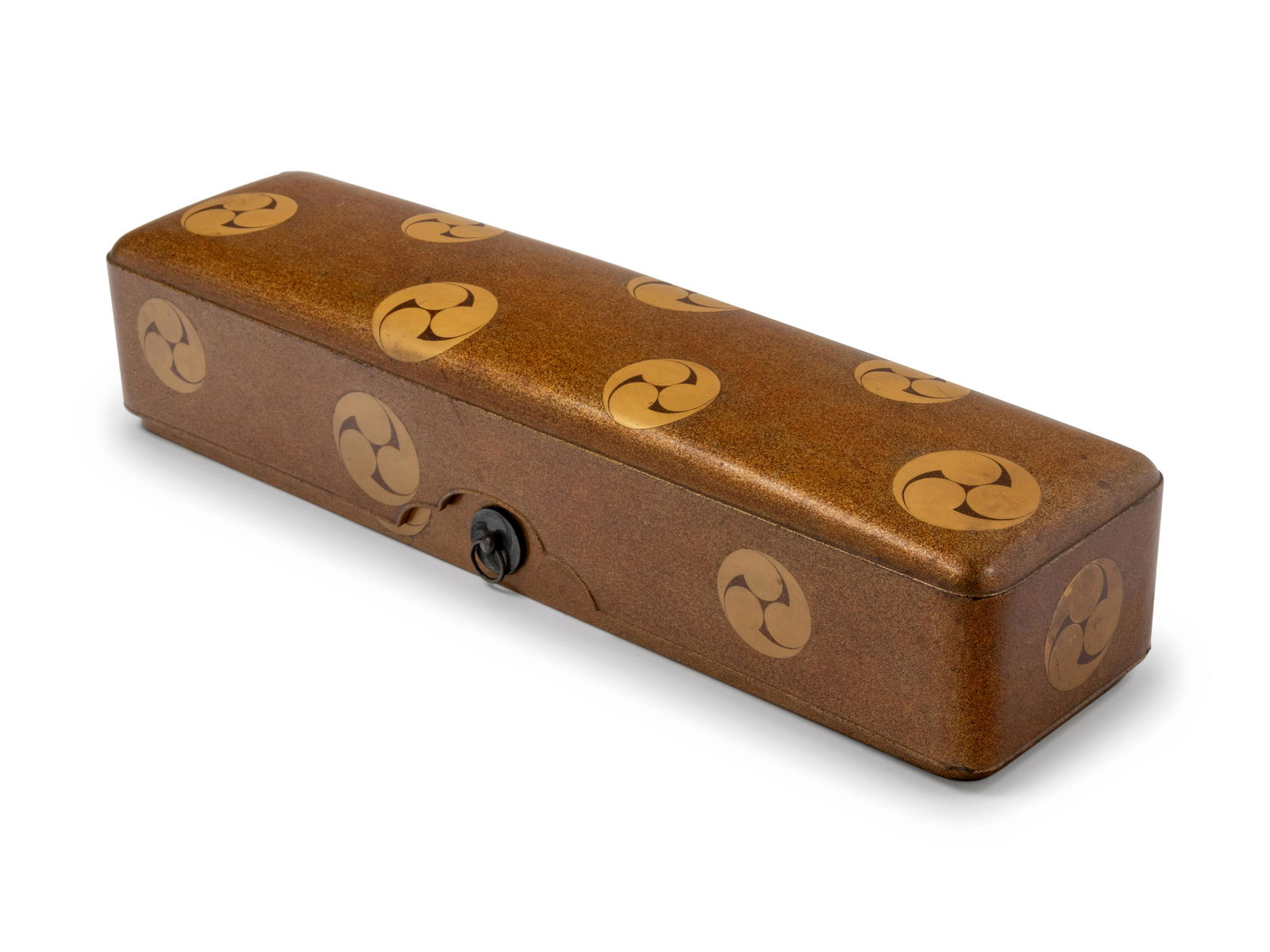 A Japanese Gilt Lacquer Rectangular Scroll Box Length (1 of 2)