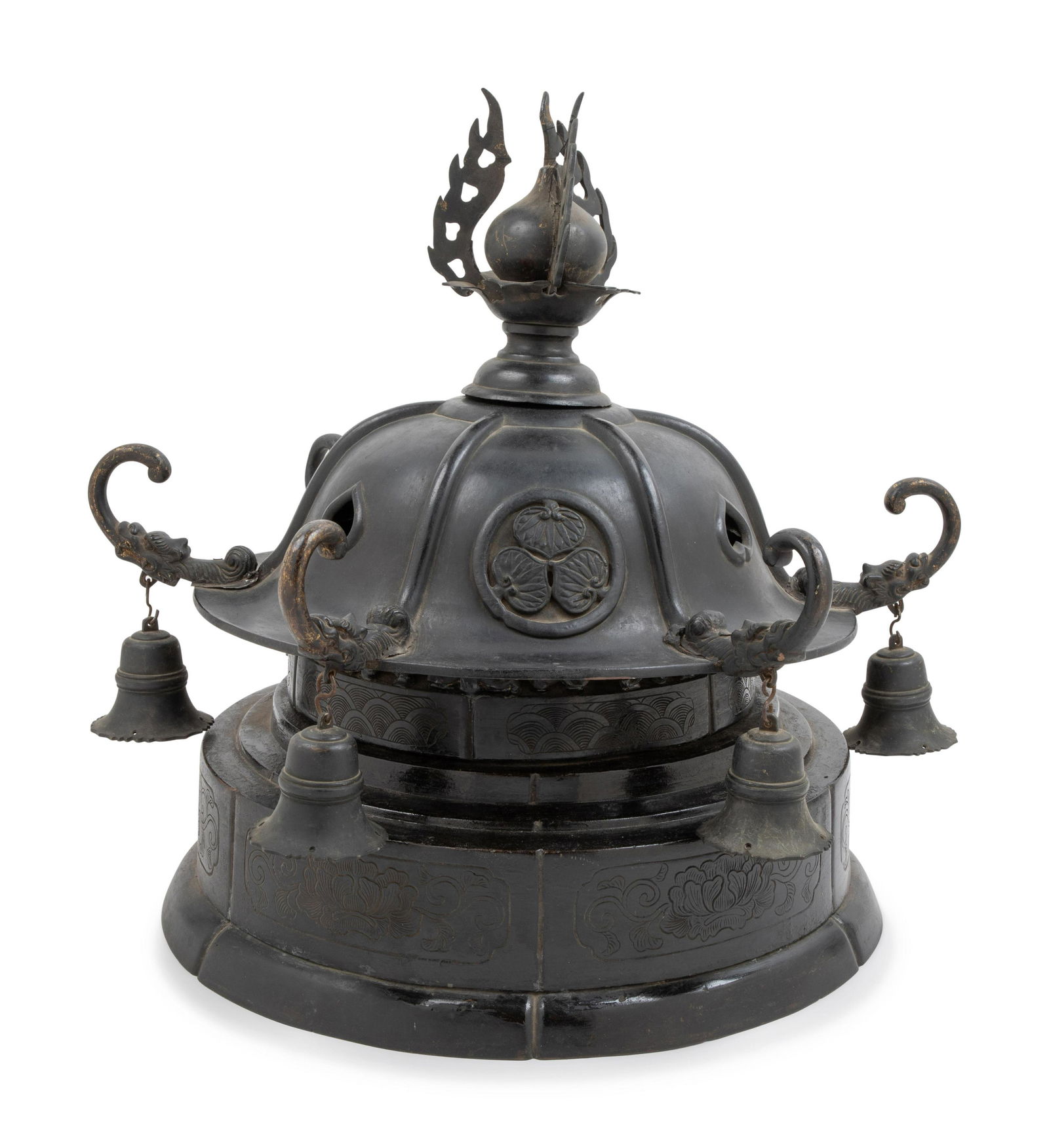 A Japanese Bronze Vessel Diam 16 in., 40.5 cm. (1 of 1)