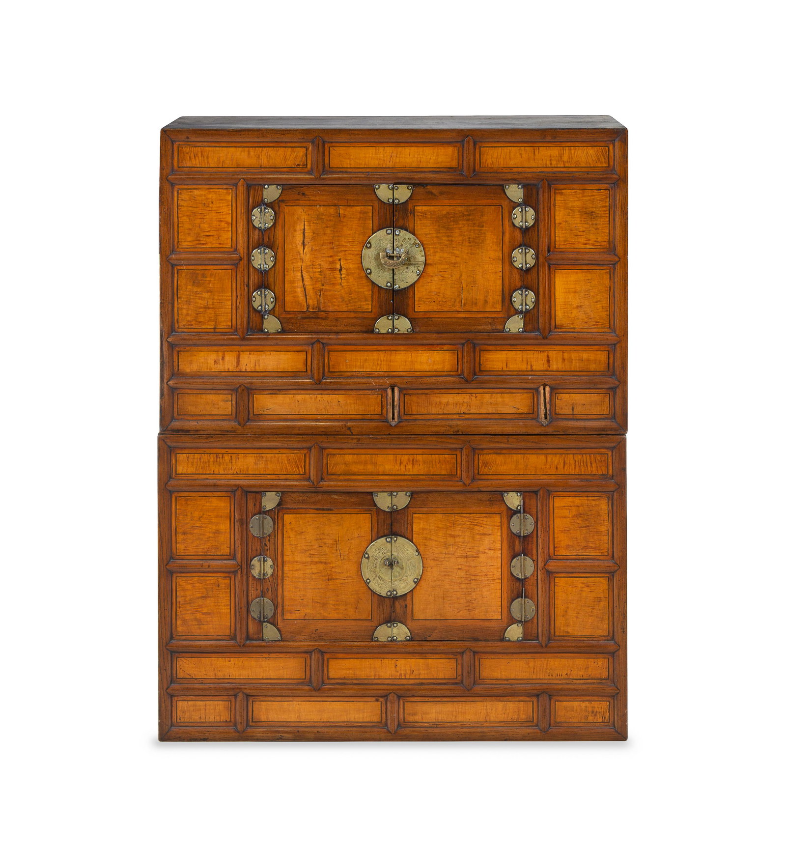 A Set of Korean Stacking Chests, Nong Height overall 46 (1 of 2)