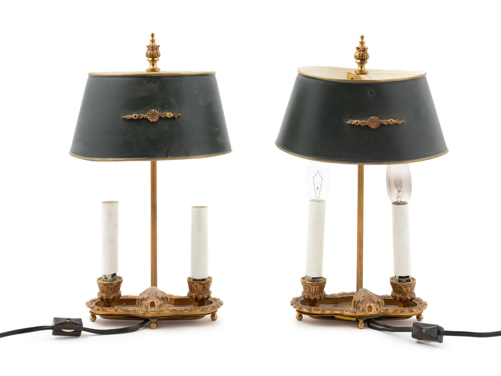 A Pair of Tole Lamps (1 of 1)