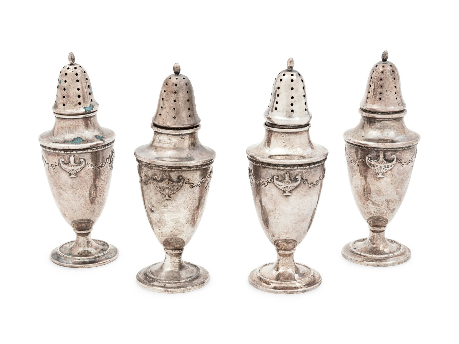 A Set of Four American Silver Casters (1 of 2)