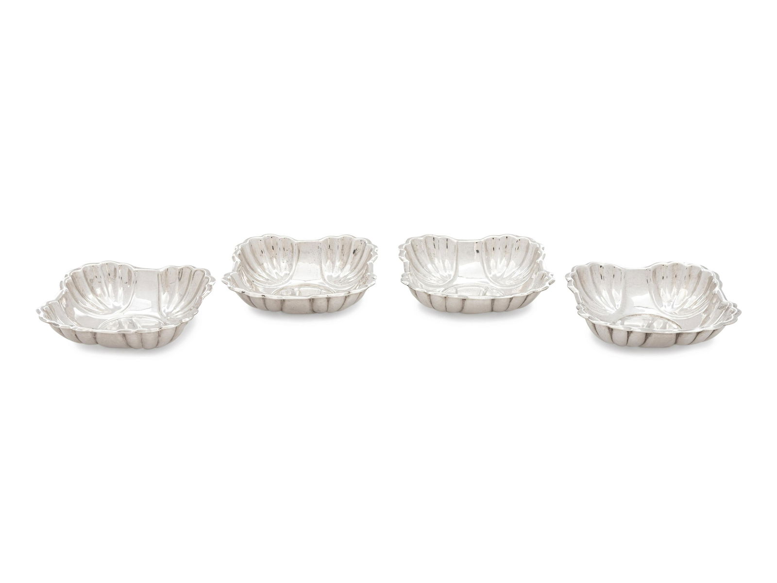 A Set of Four American Silver Salt Cellars (1 of 2)