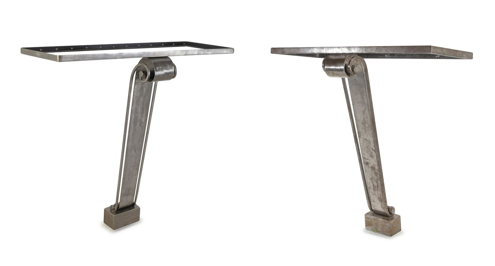 A Pair of Art Deco Style Steel Console Table Bases (1 of 1)