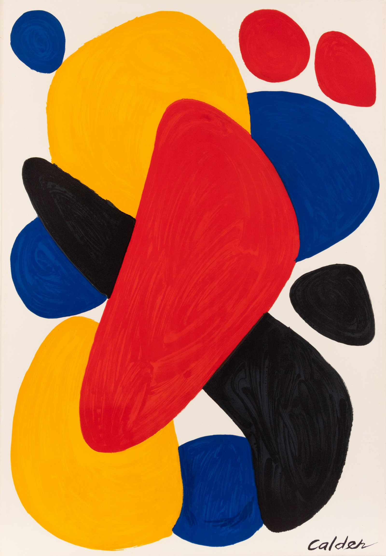 Boomerang: After Alexander Calder (American, 1898-1976) Boomerang color lithograph 44 x 30 inches.