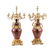 A Pair of Louis XV Style Gilt Bronze Mounted Tole