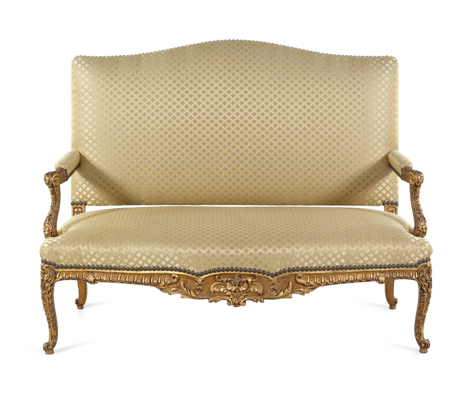 A Louis XV Style Giltwood Settee (1 of 5)