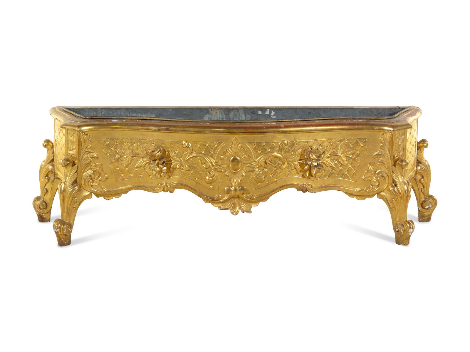 A Louis XV Style Carved Giltwood Jardiniere (1 of 2)
