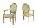 A Set of Four Louis XVI Style Carved Giltwood Fauteuils - 2