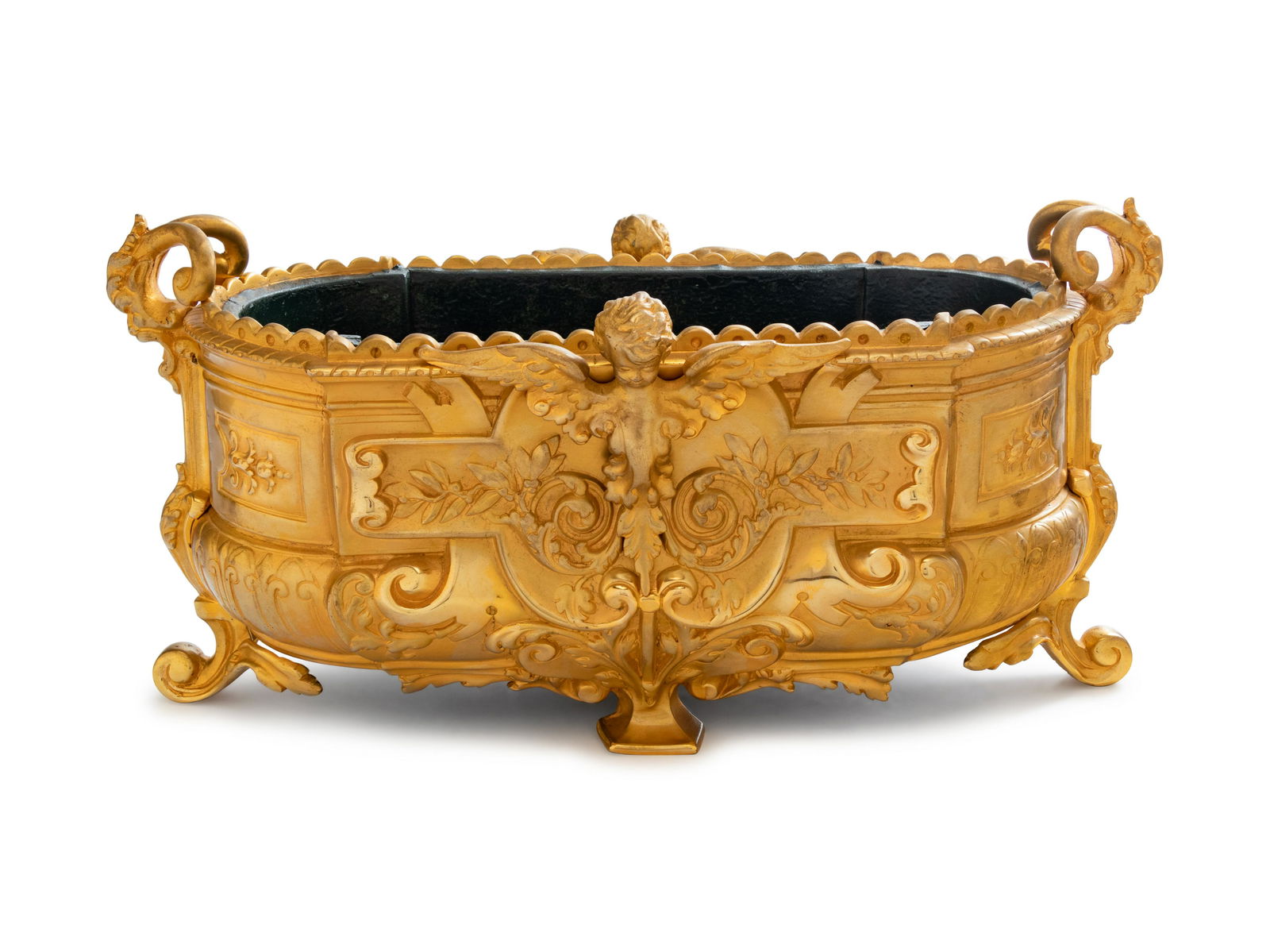 A Neoclassical Gilt Bronze Jardiniere (1 of 2)