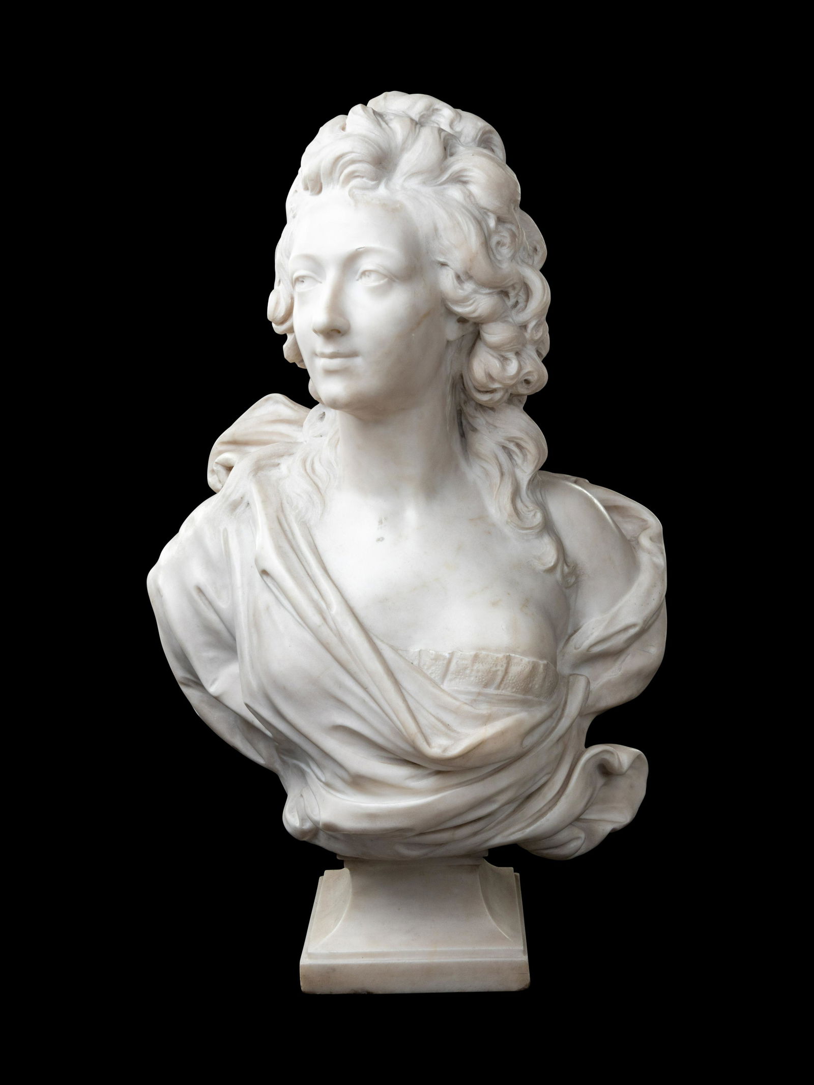 A Continental Marble Portrait Bust of a Noble Lady (1 of 3)