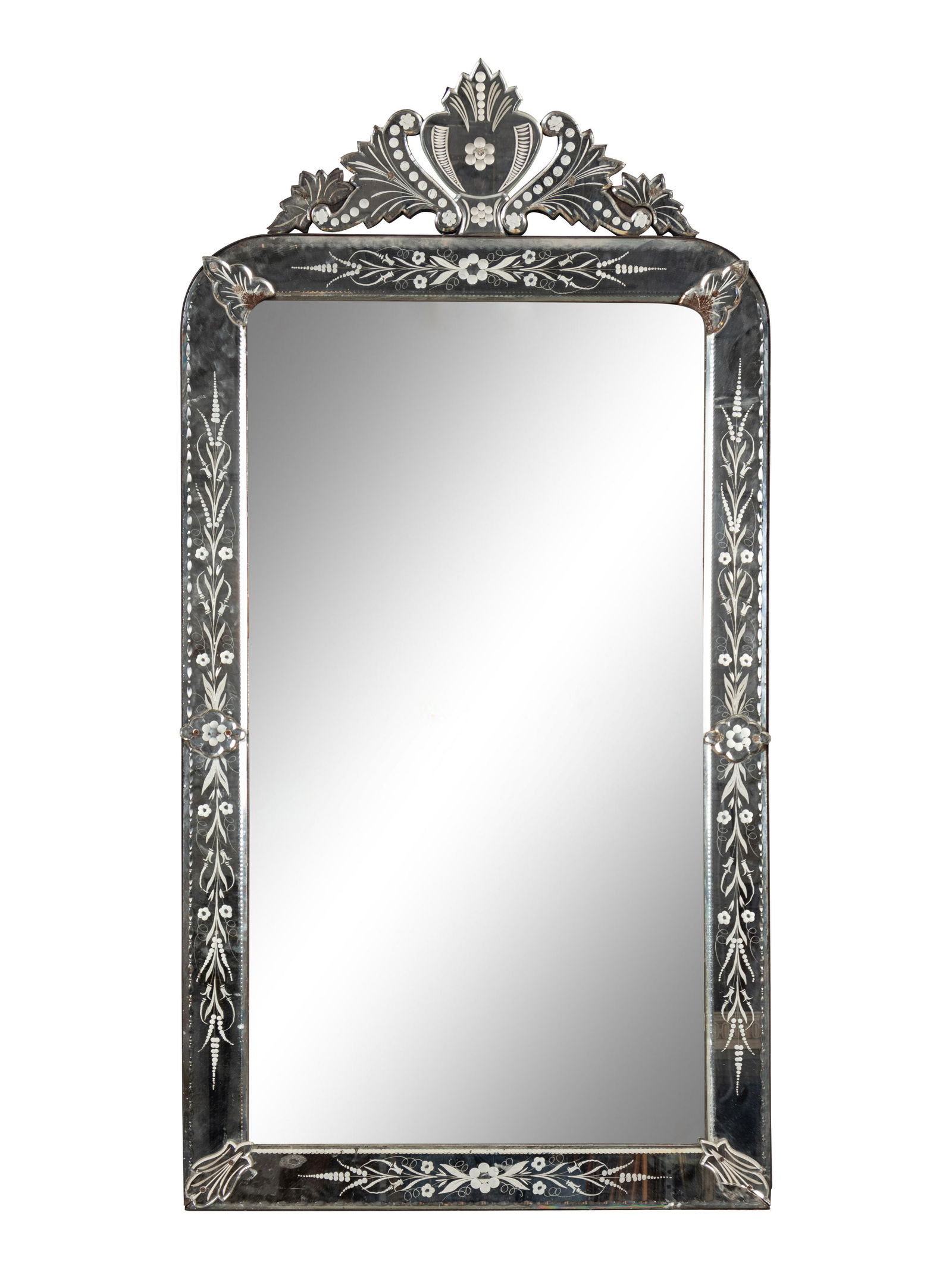 A Venetian Etched Glass Mirror (1 of 1)