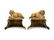 A Pair of Continental Gilt Bronze Figural Andirons - 2