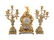 A Louis XV Style Gilt Bronze and Champleve Enamel Clock