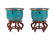 A Pair of Chinese Cloisonne Fish Bowls and Stands