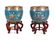 A Pair of Chinese Cloisonne Fish Bowls and Stands