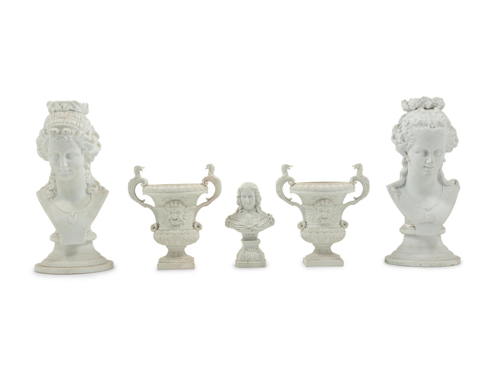 Six Bisque Porcelain Articles (1 of 2)