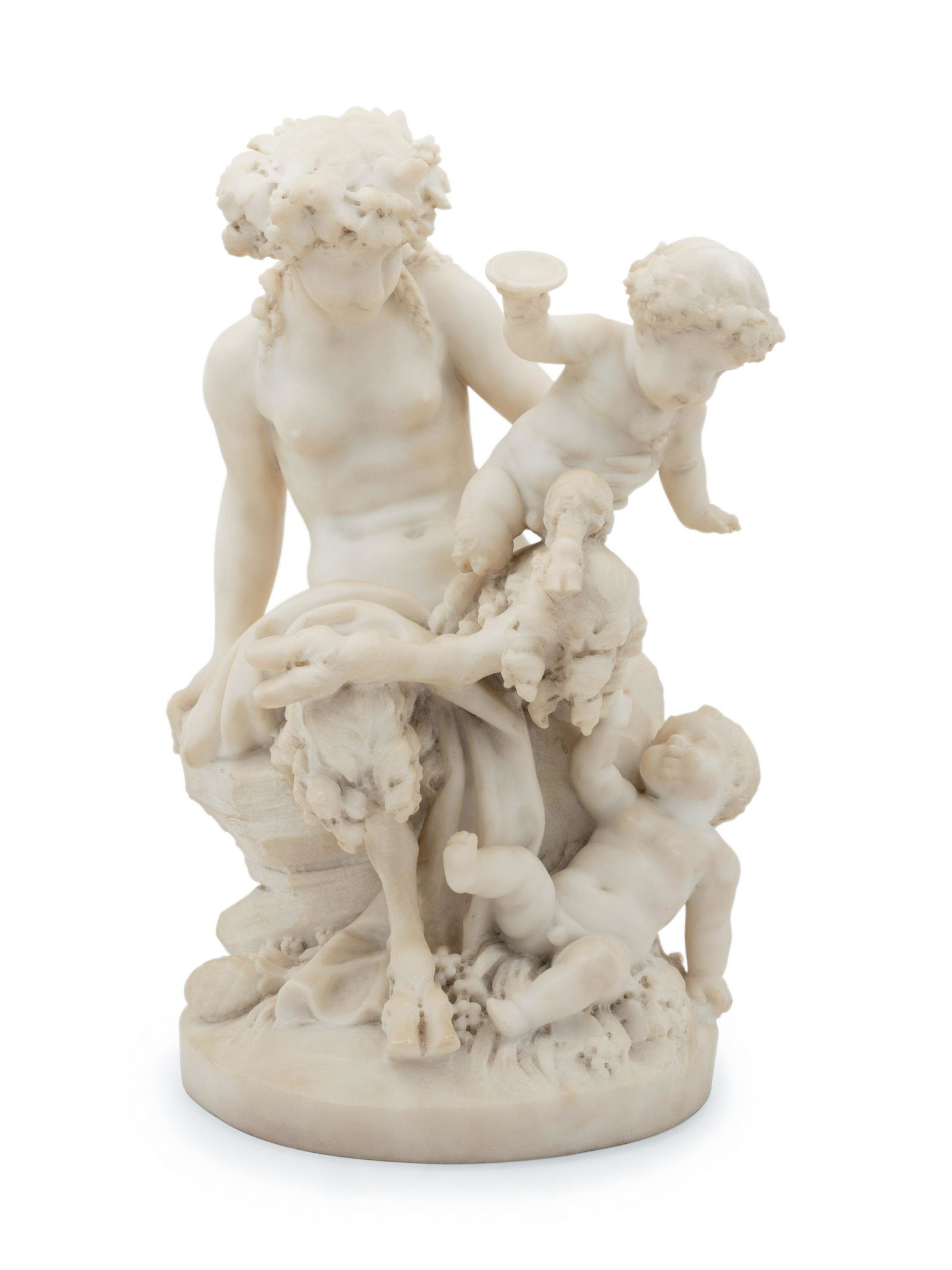 An Italian Alabaster Figural Group (1 of 2)