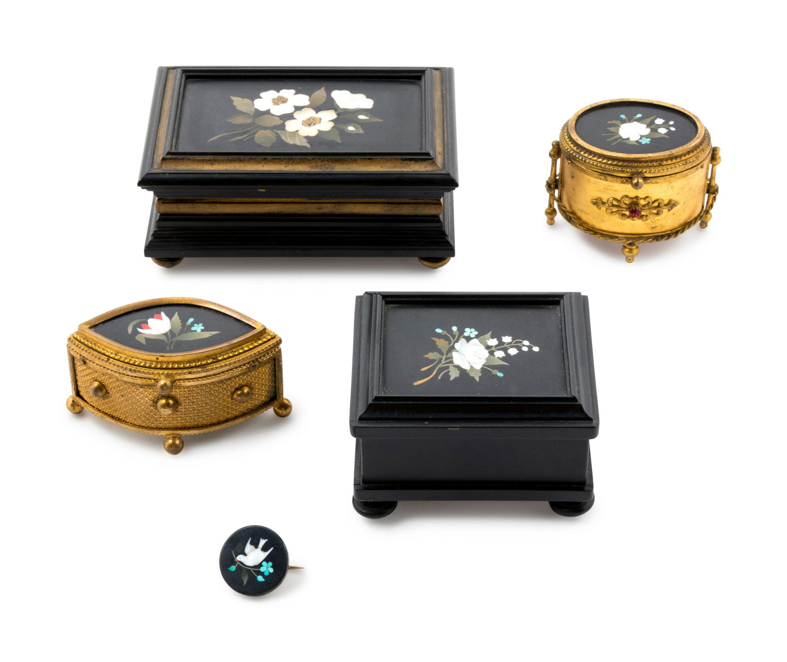 Five Continental Pietra Dura Articles (1 of 2)