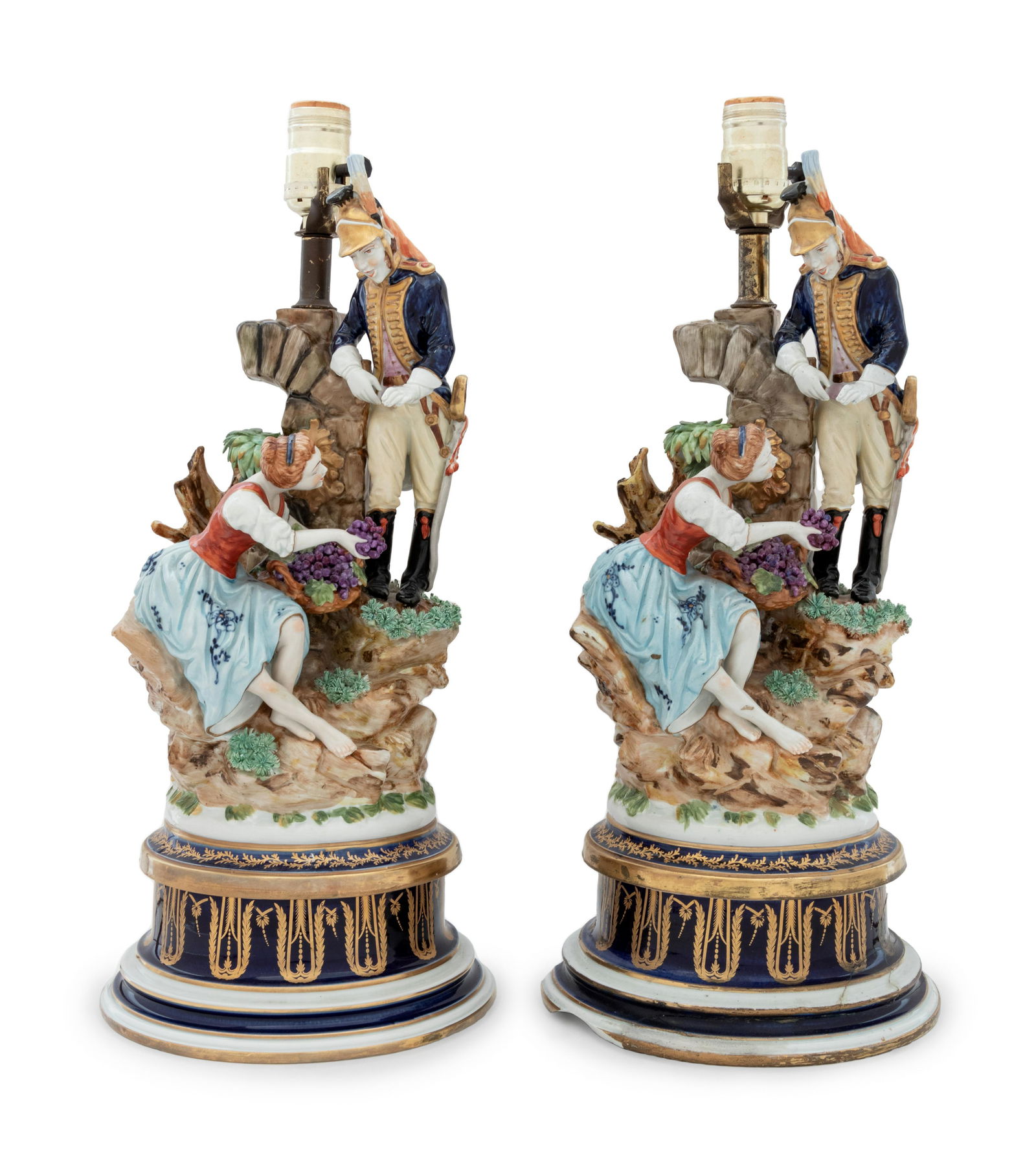 A Pair of Continental Porcelain Figural Groups (1 of 4)