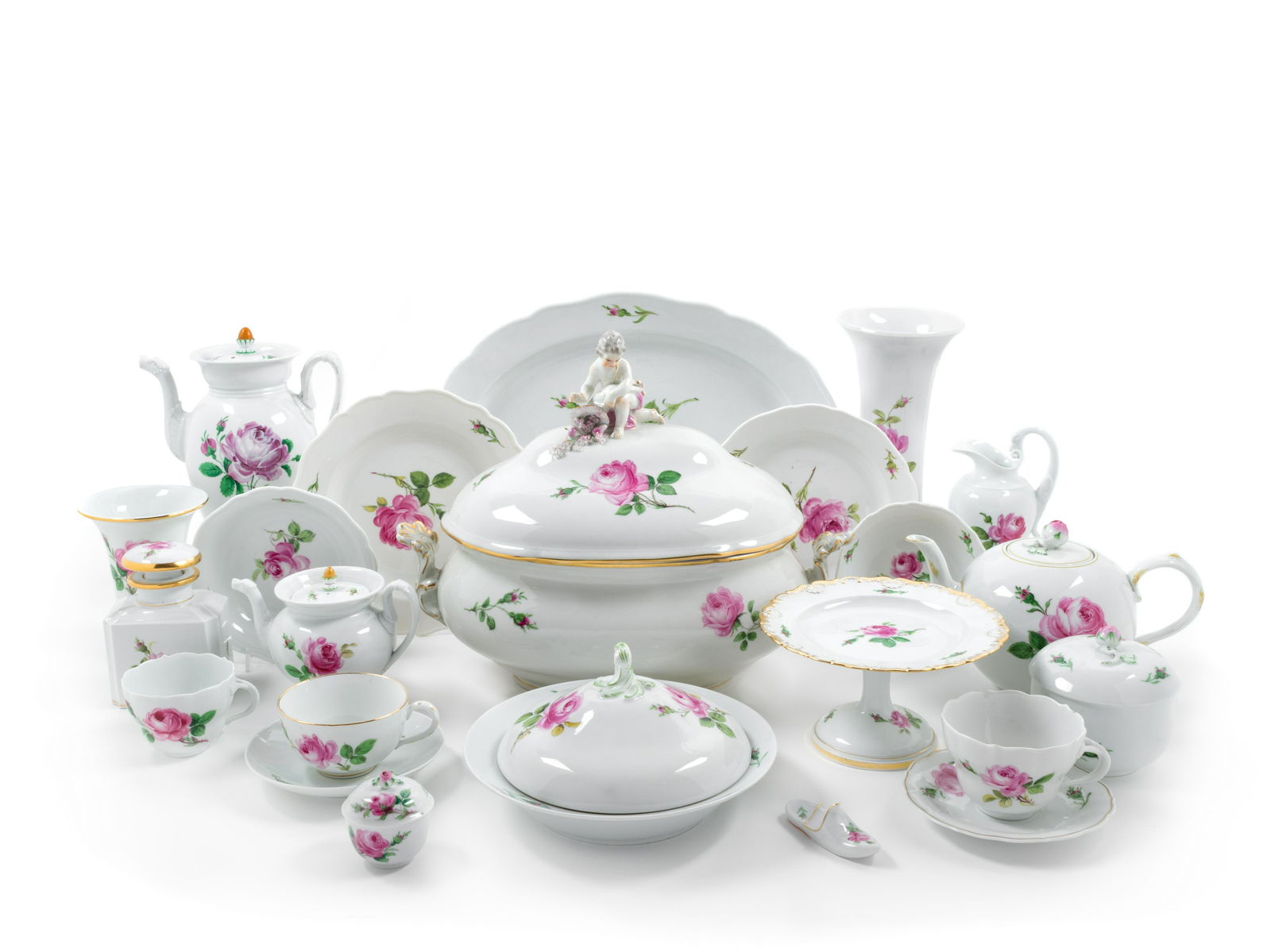 An Assembled Meissen Porcelain Dinner Service (1 of 2)