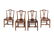 A Set of Four George III Style Mahogany Dining Chairs