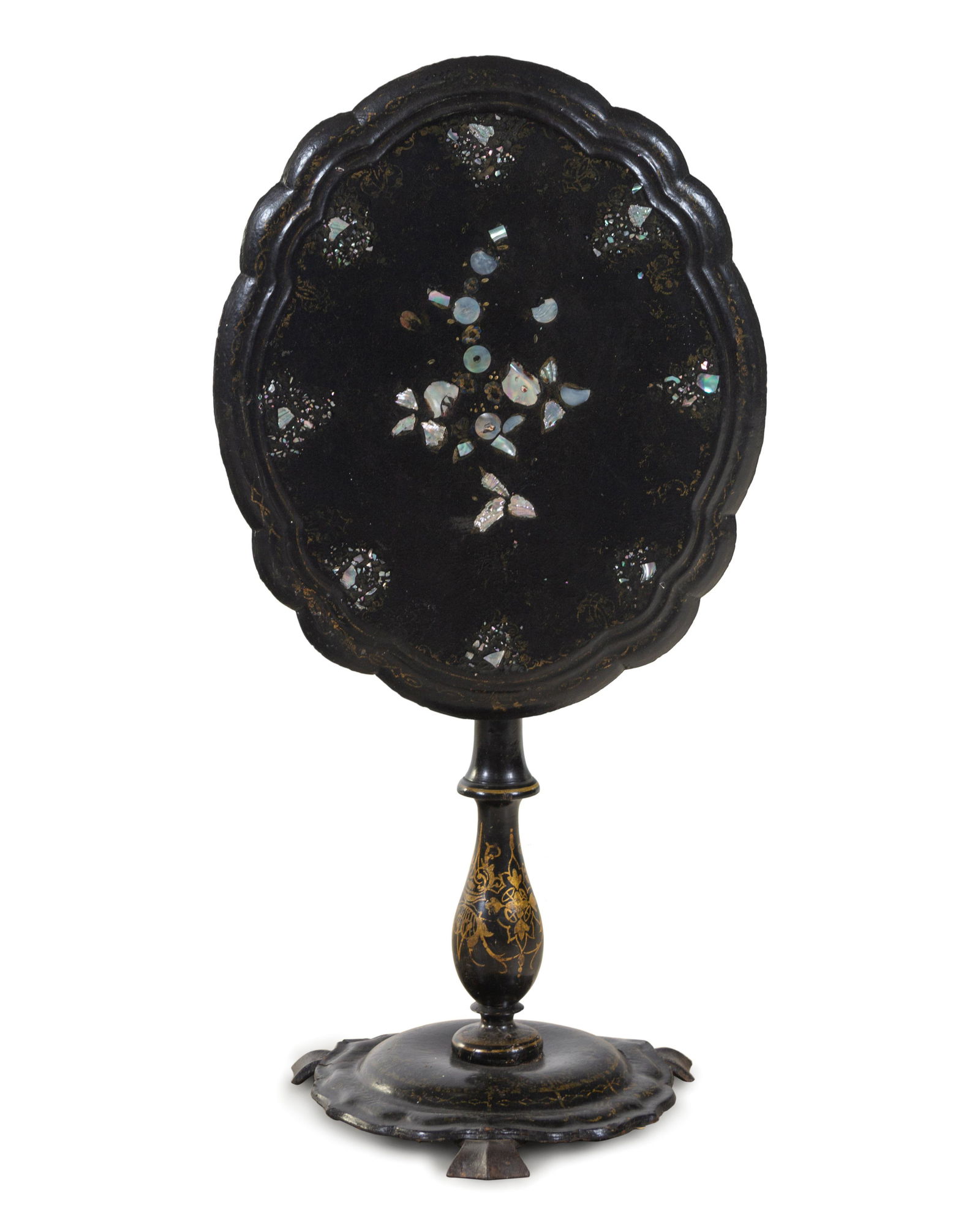 A Victorian Lacquered and Mother-of-Pearl Inlaid (1 of 1)