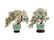 A Pair of Chinese Export Hardstone Models of Flowering - 2