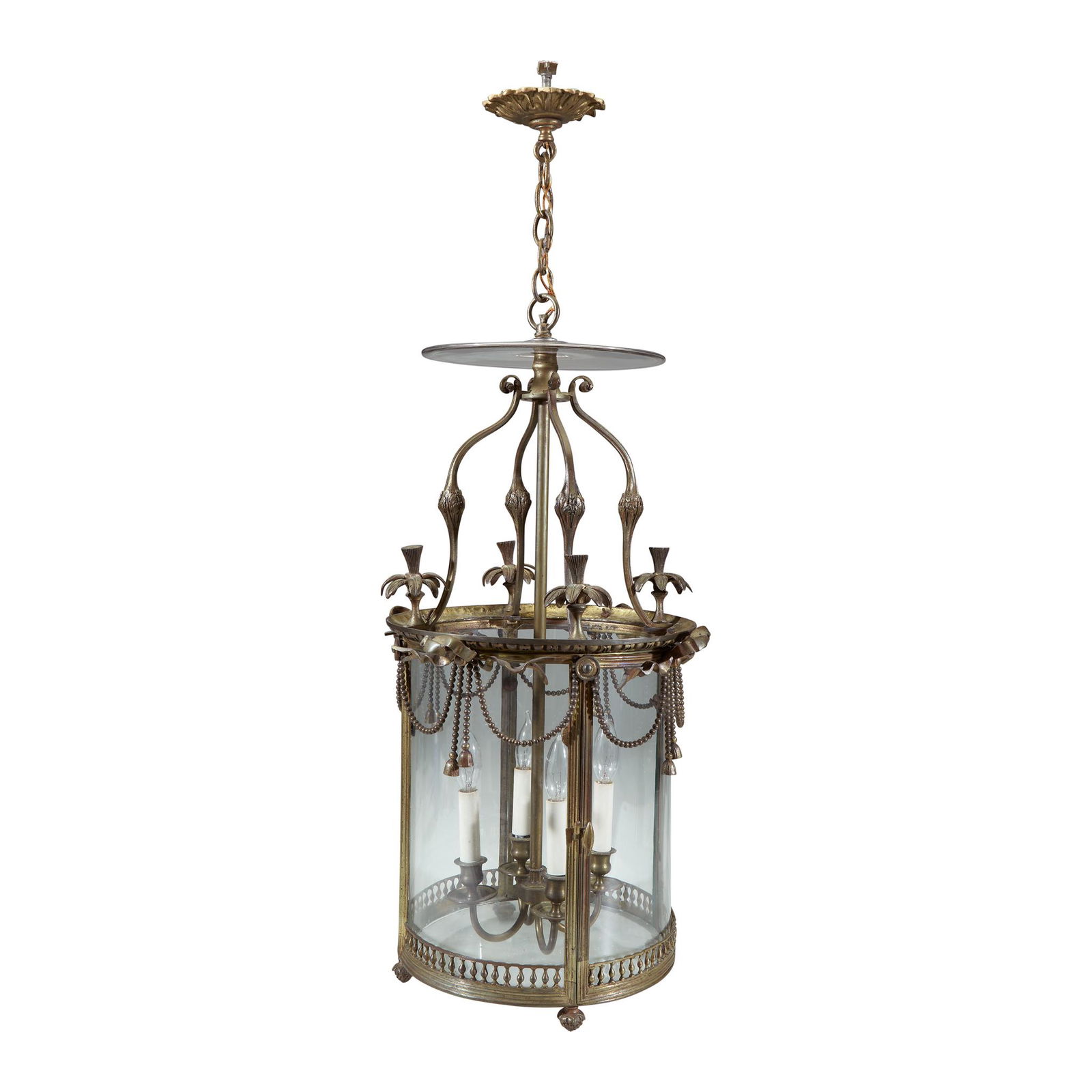 A George III gilt-bronze four-light lantern, Late 18th (1 of 1)