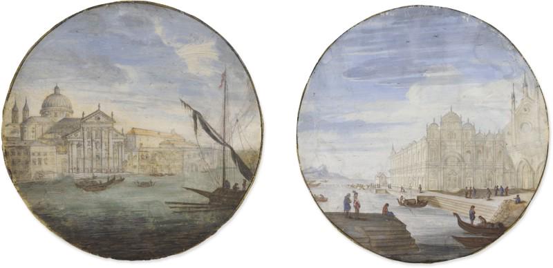 Attributed to Johann Wilhelm Baur, , Two Venetian (1 of 1)