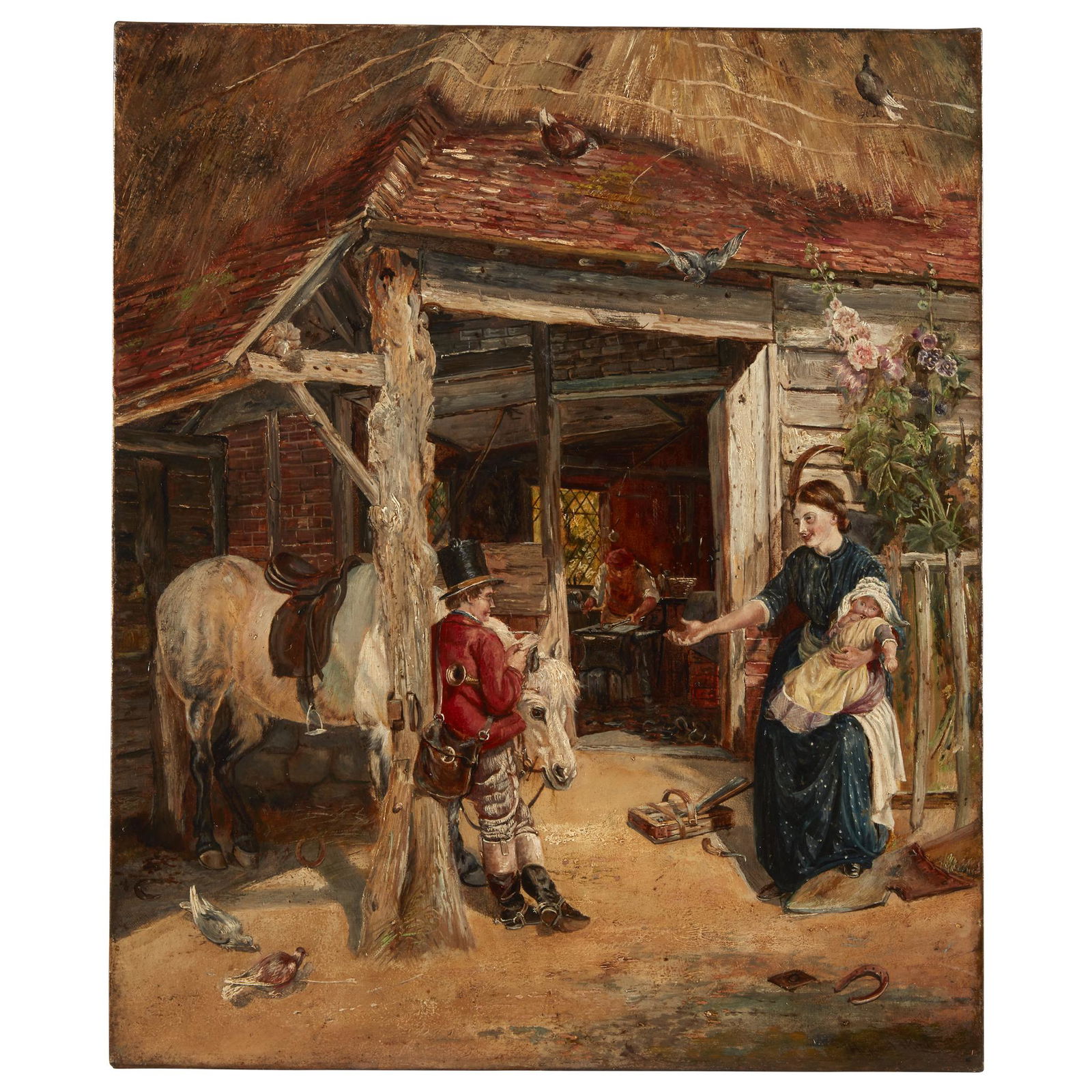 Heywood Hardy (British, 1842-1933), , The Visit (1 of 1)