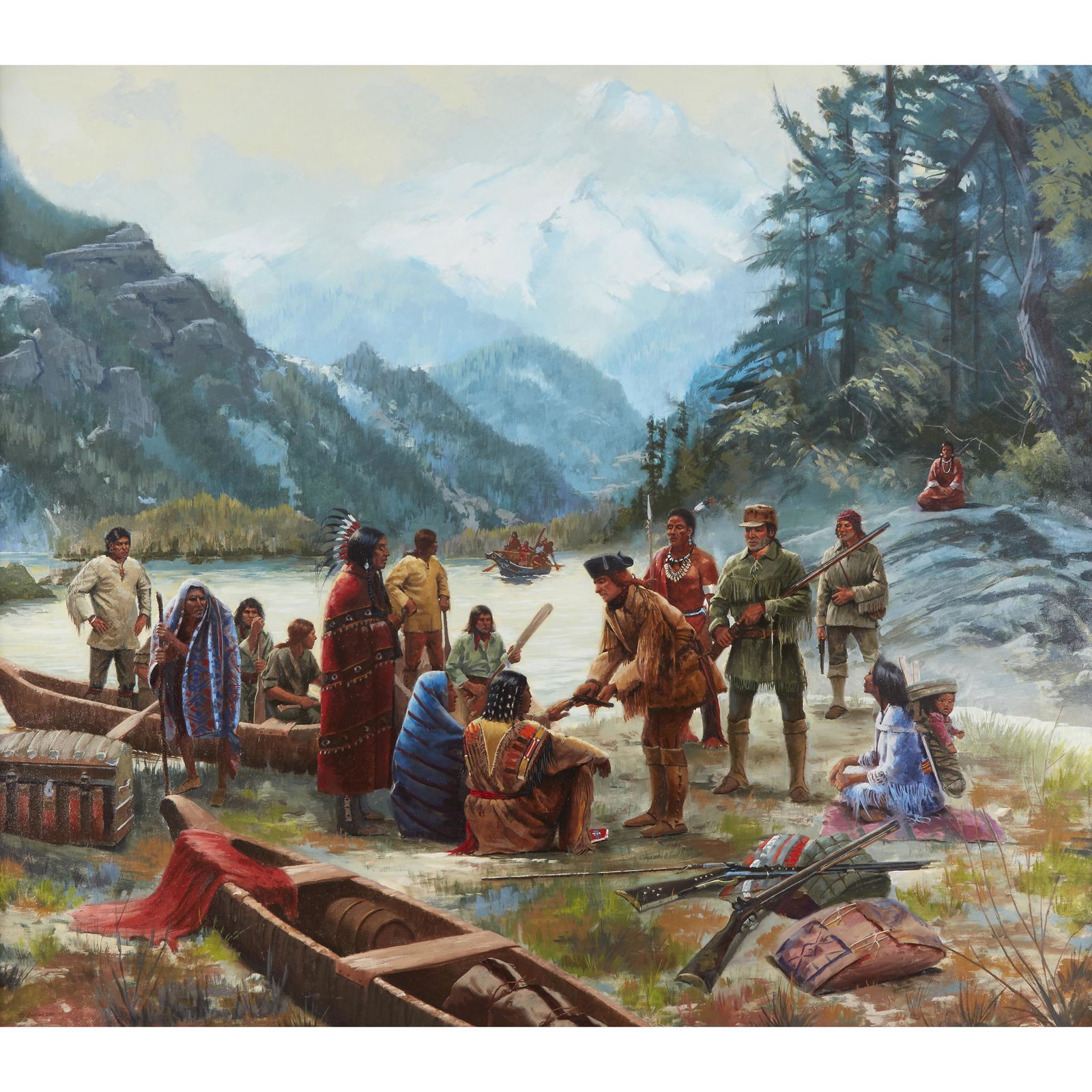 Jim Carson (American, B. 1942), , Lewis and Clark (1 of 2)