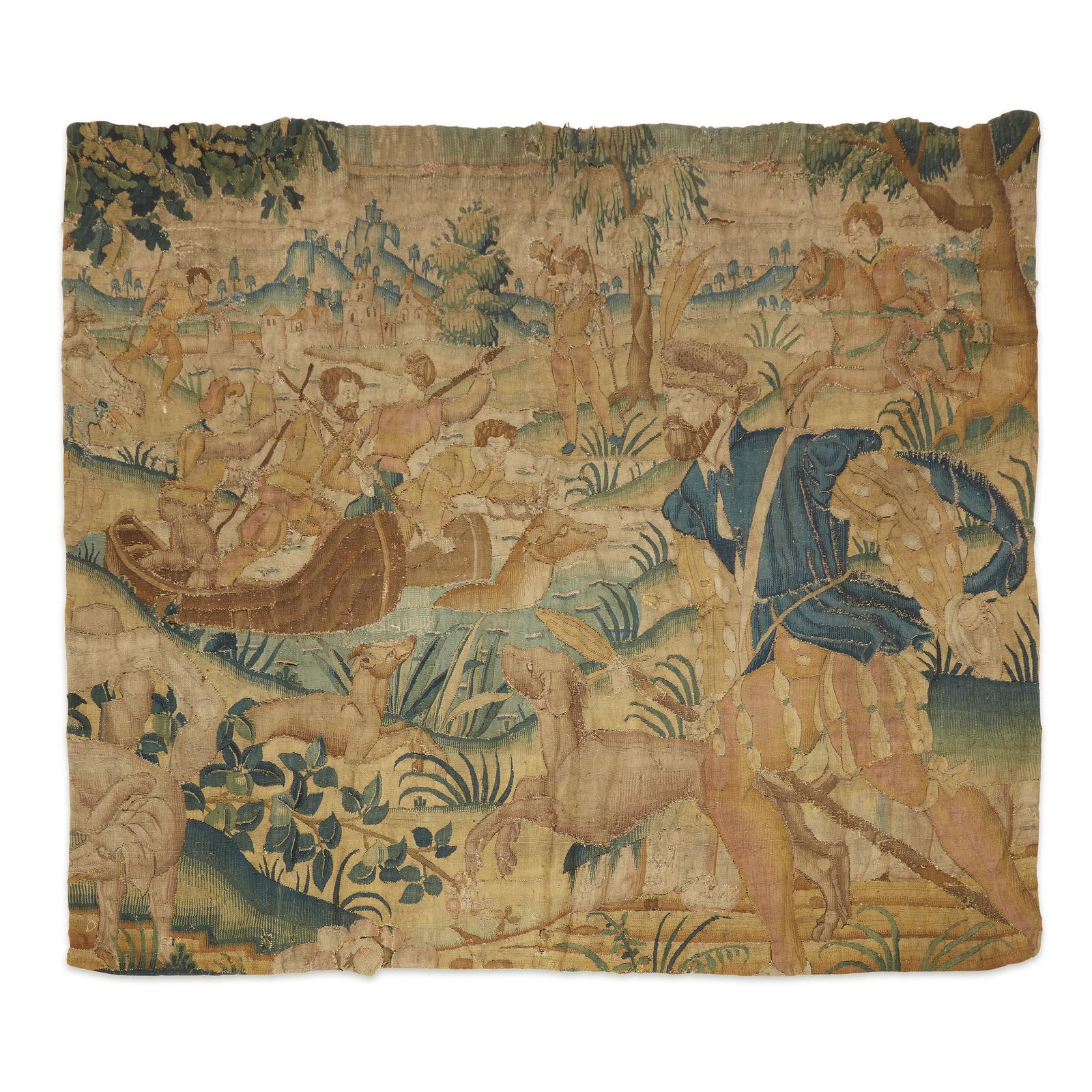 A Flemish tapestry fragment, 17th century (1 of 1)