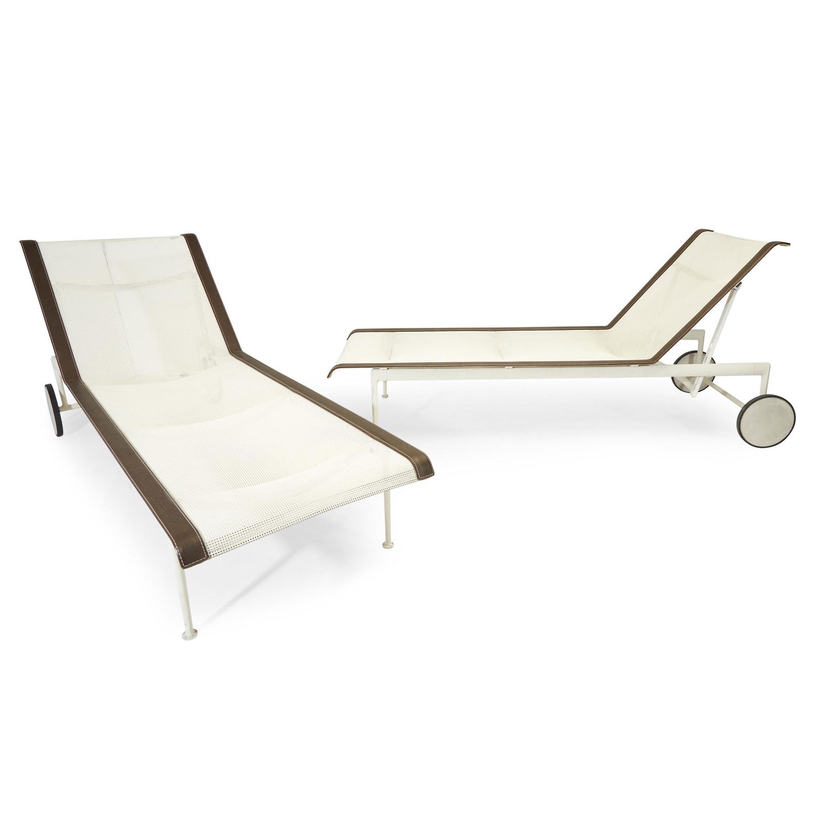 Richard Schultz (American, b. 1926), Pair of lounge: Richard Schultz (American, b. 1926)Pair of lounge chairs, Knoll, USA, 20th centuryH: 36, W: 25 1/2, D: 76 in., Seat H: 14 1/4 in.PROVENANCE:From a New York Collection