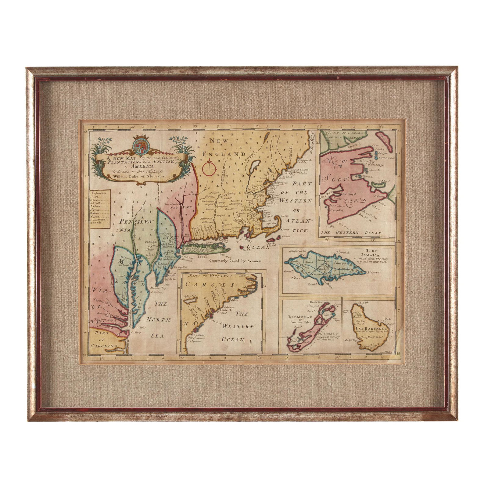 Sutton Nicholls (English, 1668-1729), , New map of the (1 of 1)