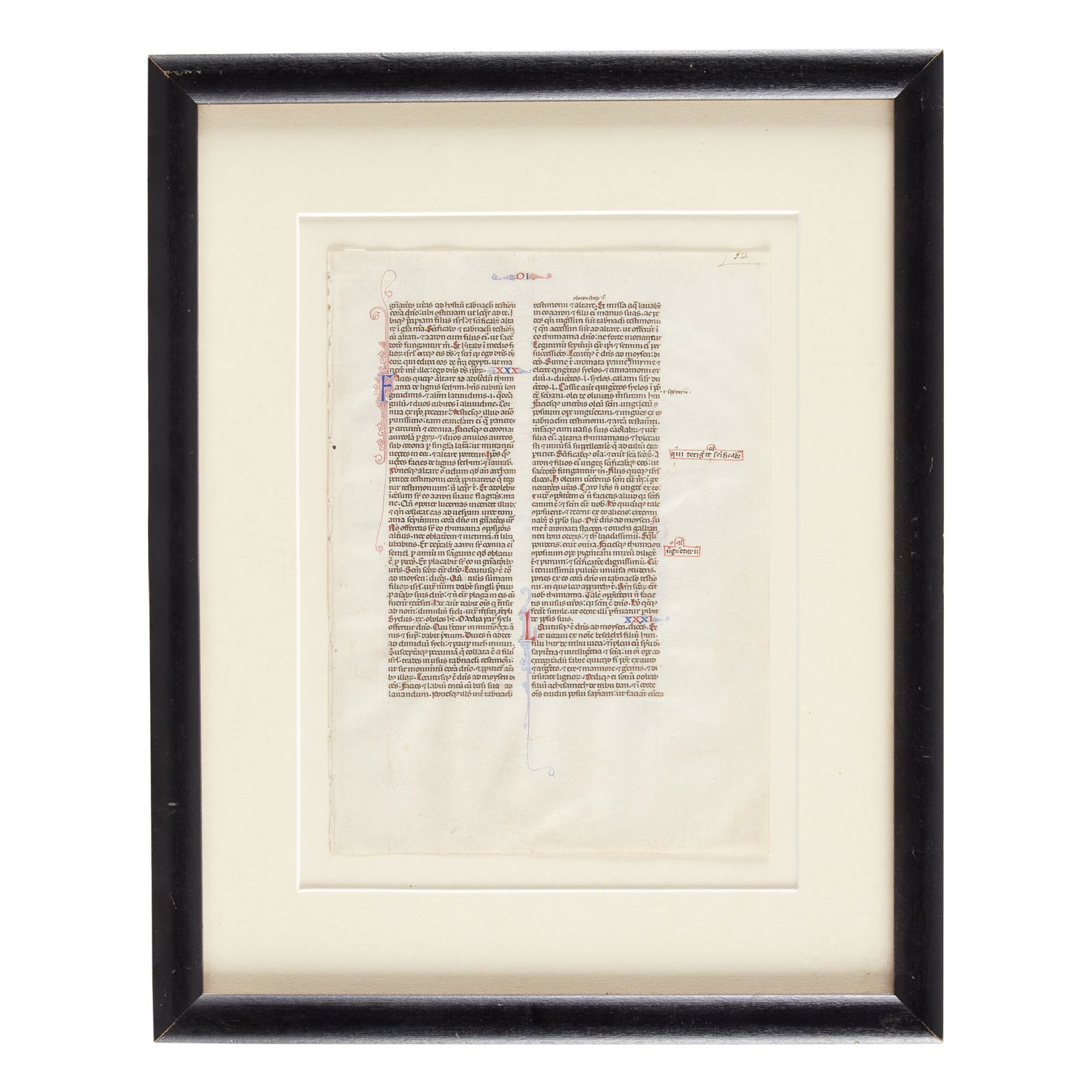Manuscript Leaf on Vellum (1 of 1)