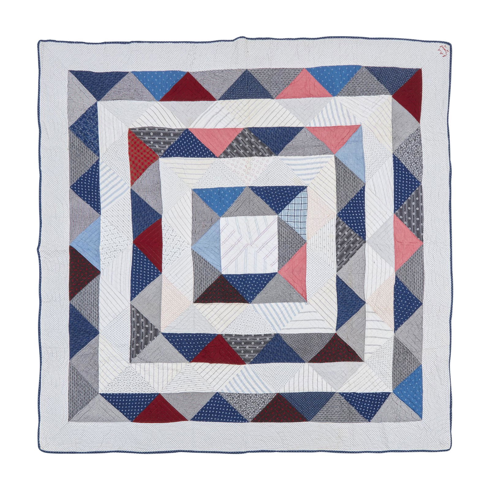 Three pieced printed cotton quilts, late 19th/early (1 of 3)