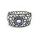 MOONSTONE, IOLITE and DIAMOND BANGLE BRACELET