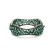 GREEN BERYL AND DIAMOND BANGLE BRACELET